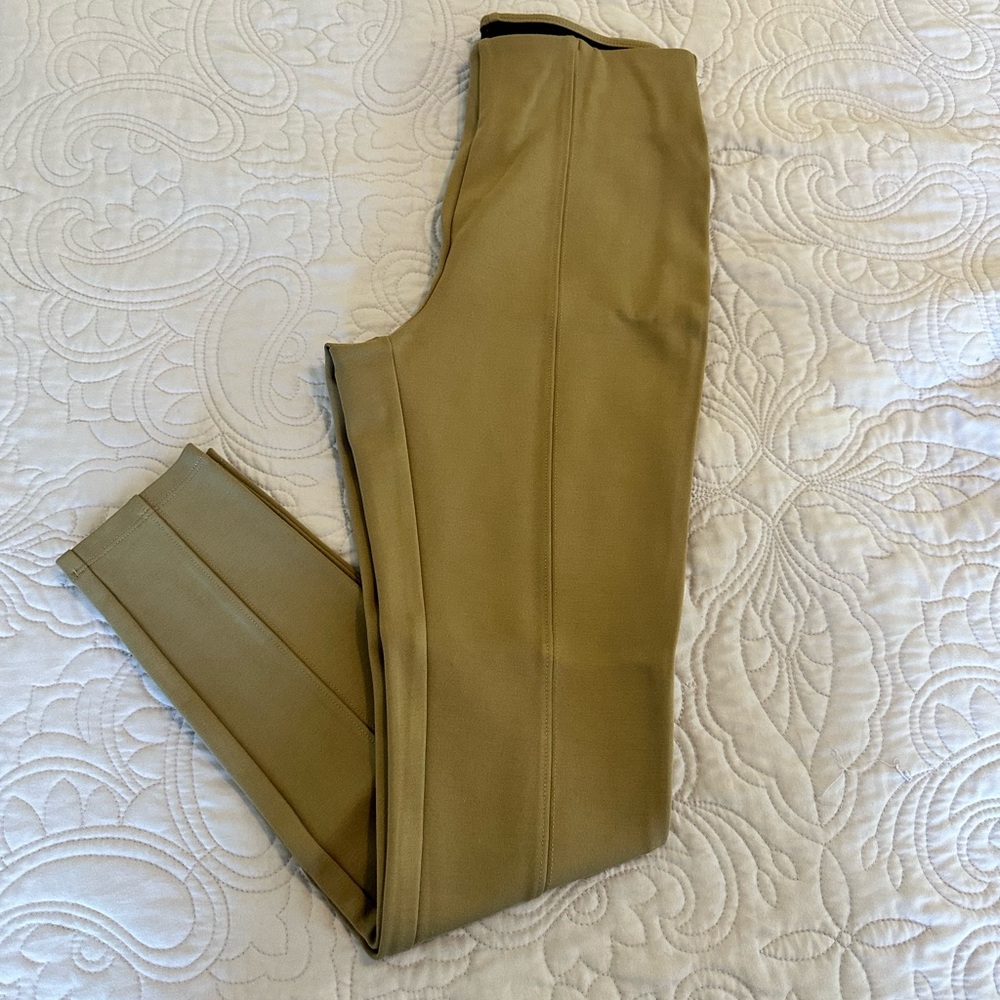 Tan High-Waisted Pants